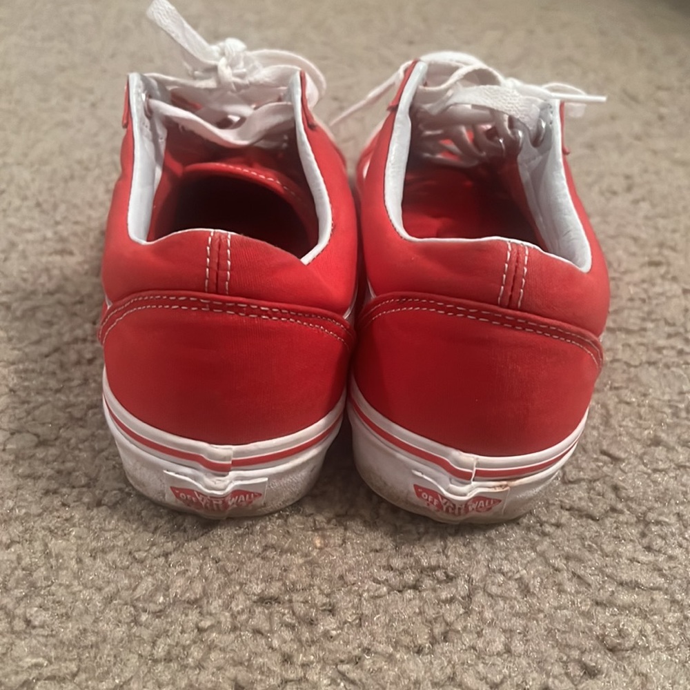Red Low Top Vans - image 3